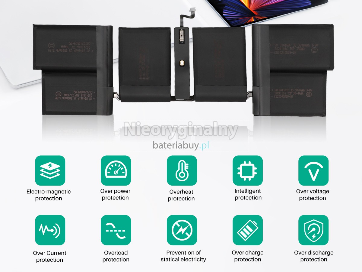 Apple MacBook Pro 16-inch M3 Pro Late 2023 A2991 EMC 8408 bateria