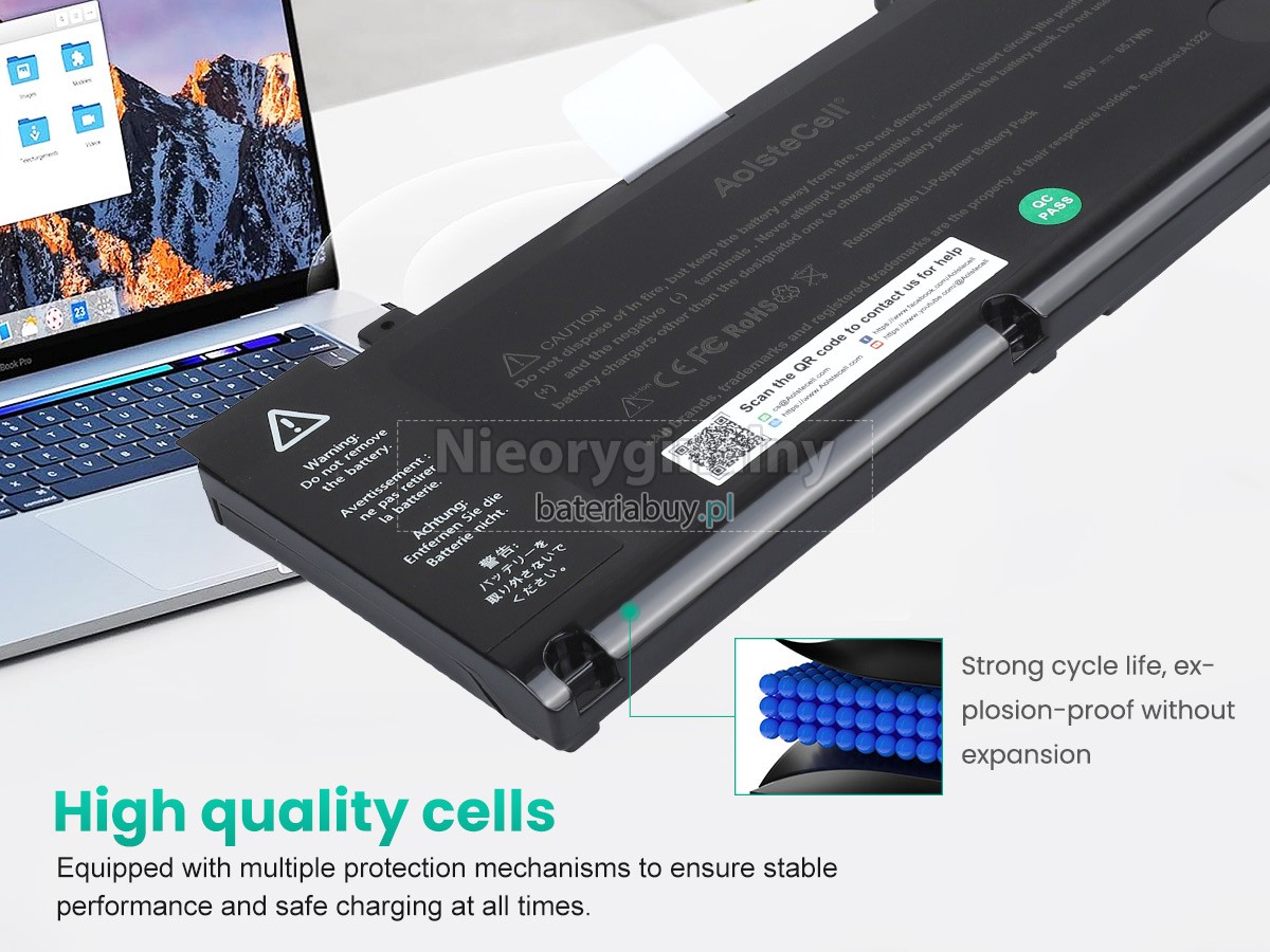 Apple MacBook Pro 13 inch A1278 (Mid 2012) bateria