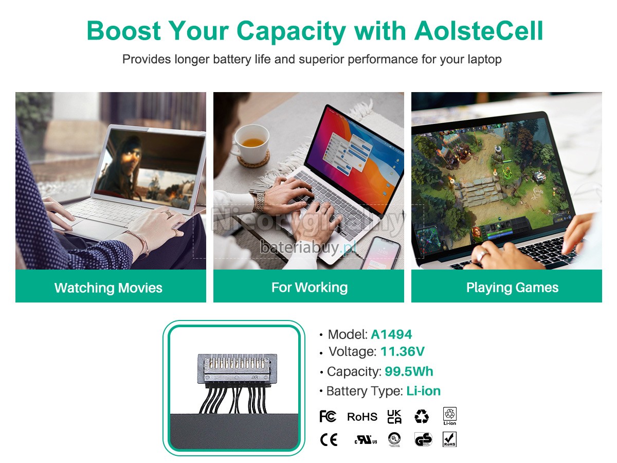 Apple MacBook Pro 15.4 inch Retina ME874LL/A bateria