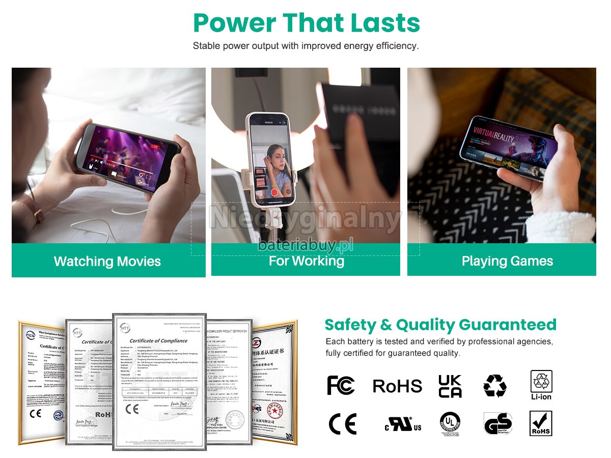 Apple A1897 EMC 3174 bateria