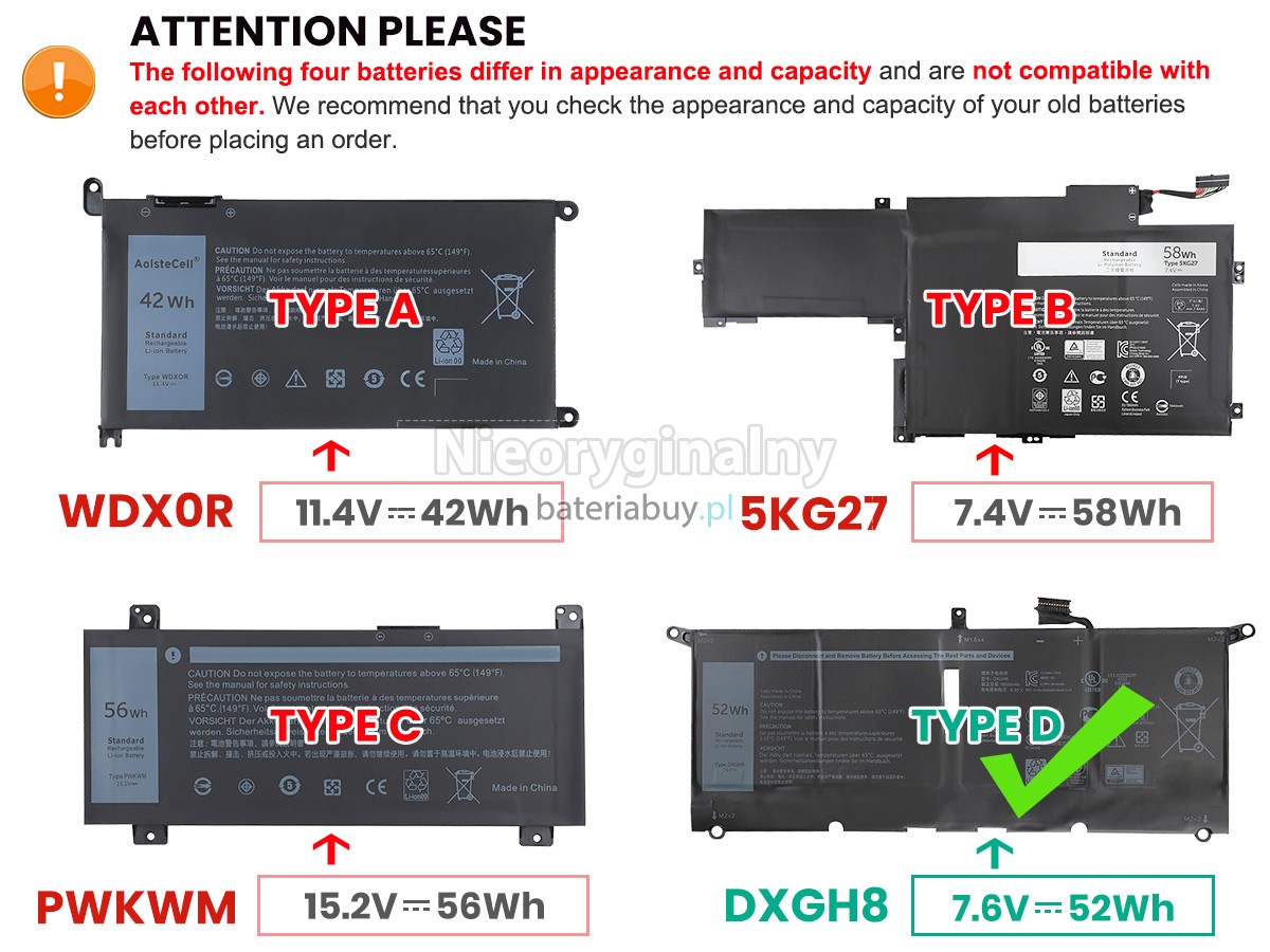 Dell Inspiron 14 7000 bateria