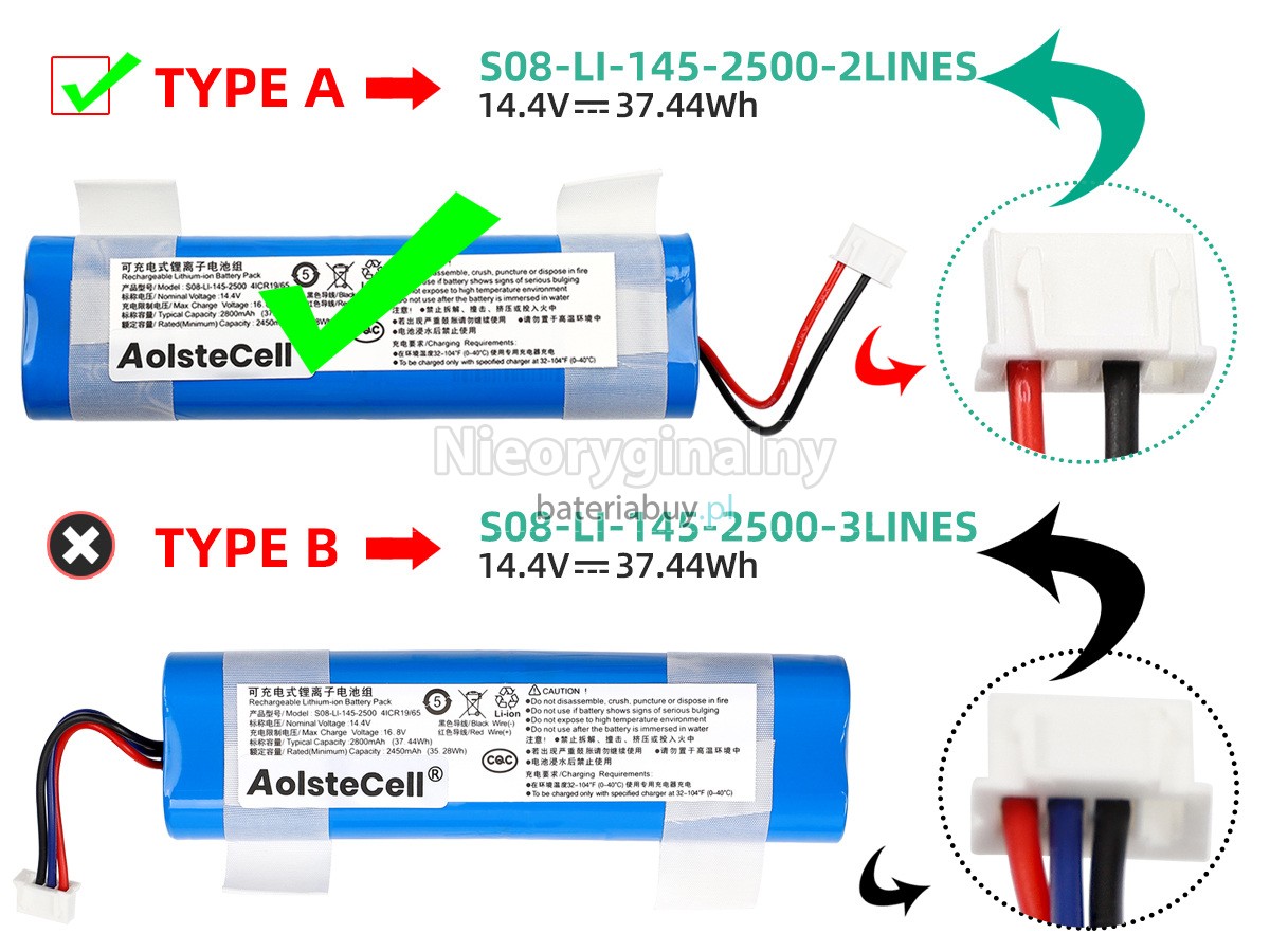 Ecovacs DJ35 bateria