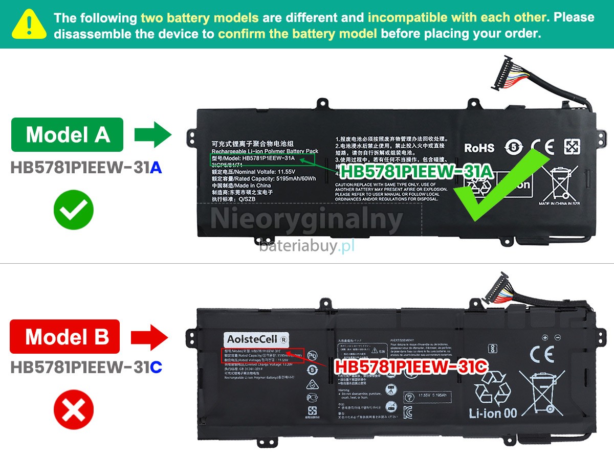 Huawei HKD-W76 bateria