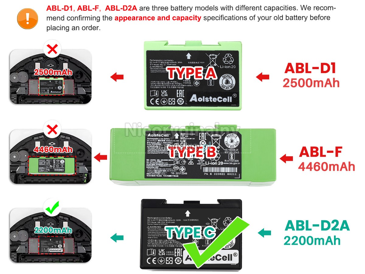 iRobot ABL-D1 4INR19/65 bateria