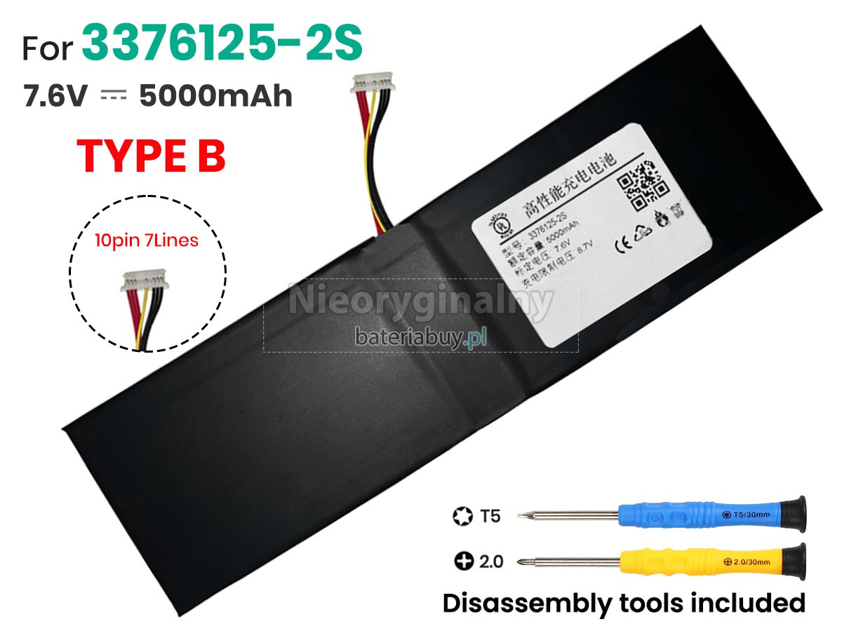 Jumper 3376125-2S bateria