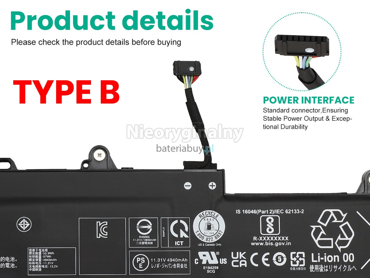 Lenovo ThinkPad L16 GEN 1-21L30031EE bateria