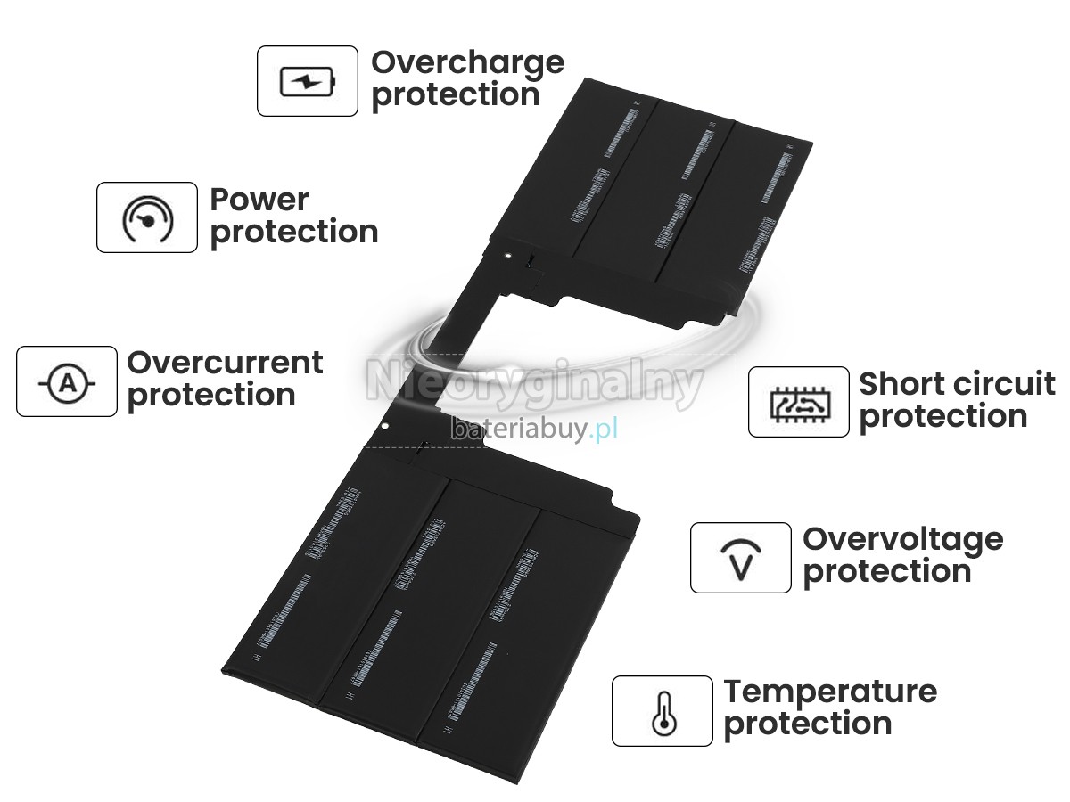 Microsoft Surface BOOK2 KEYBOARD bateria