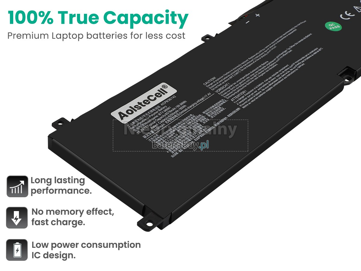 MSI STEALTH GS77 12UHS bateria