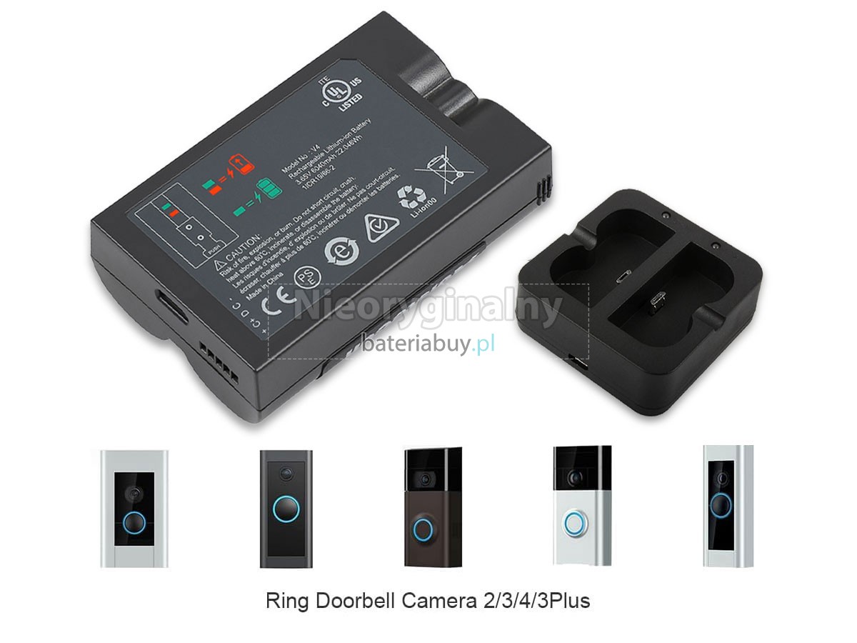 Ring DOORBELL 4 WIRELESS DOORBELL WITH CAMERA bateria