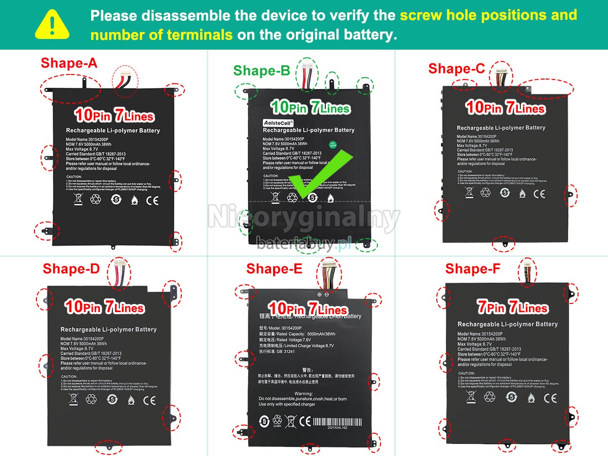 Teclast F7 PLUS bateria