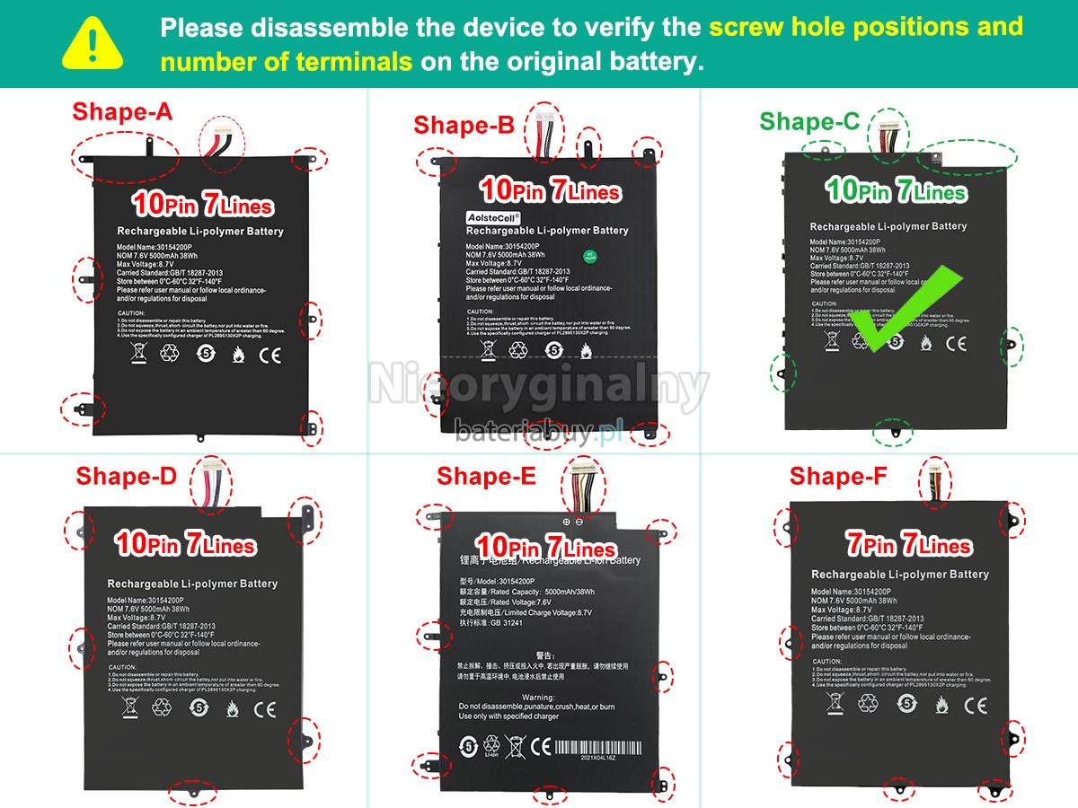 Teclast F7 PLUS bateria