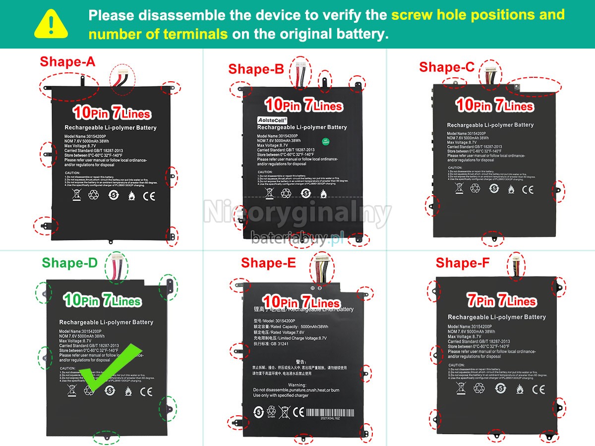 Teclast F7 PLUS bateria