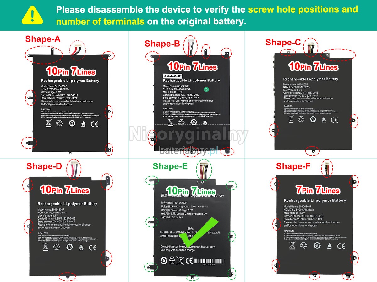 Teclast F7 PLUS bateria