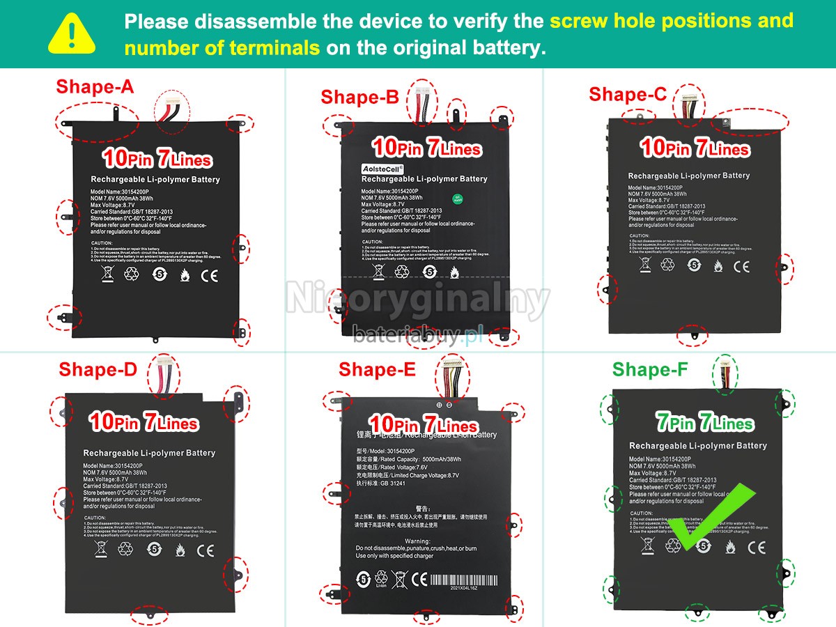 Teclast F7 PLUS bateria