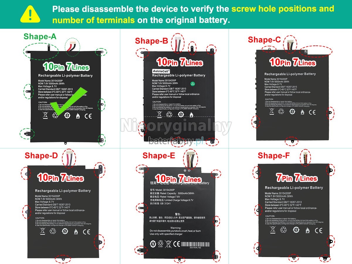 Teclast F7 PLUS bateria