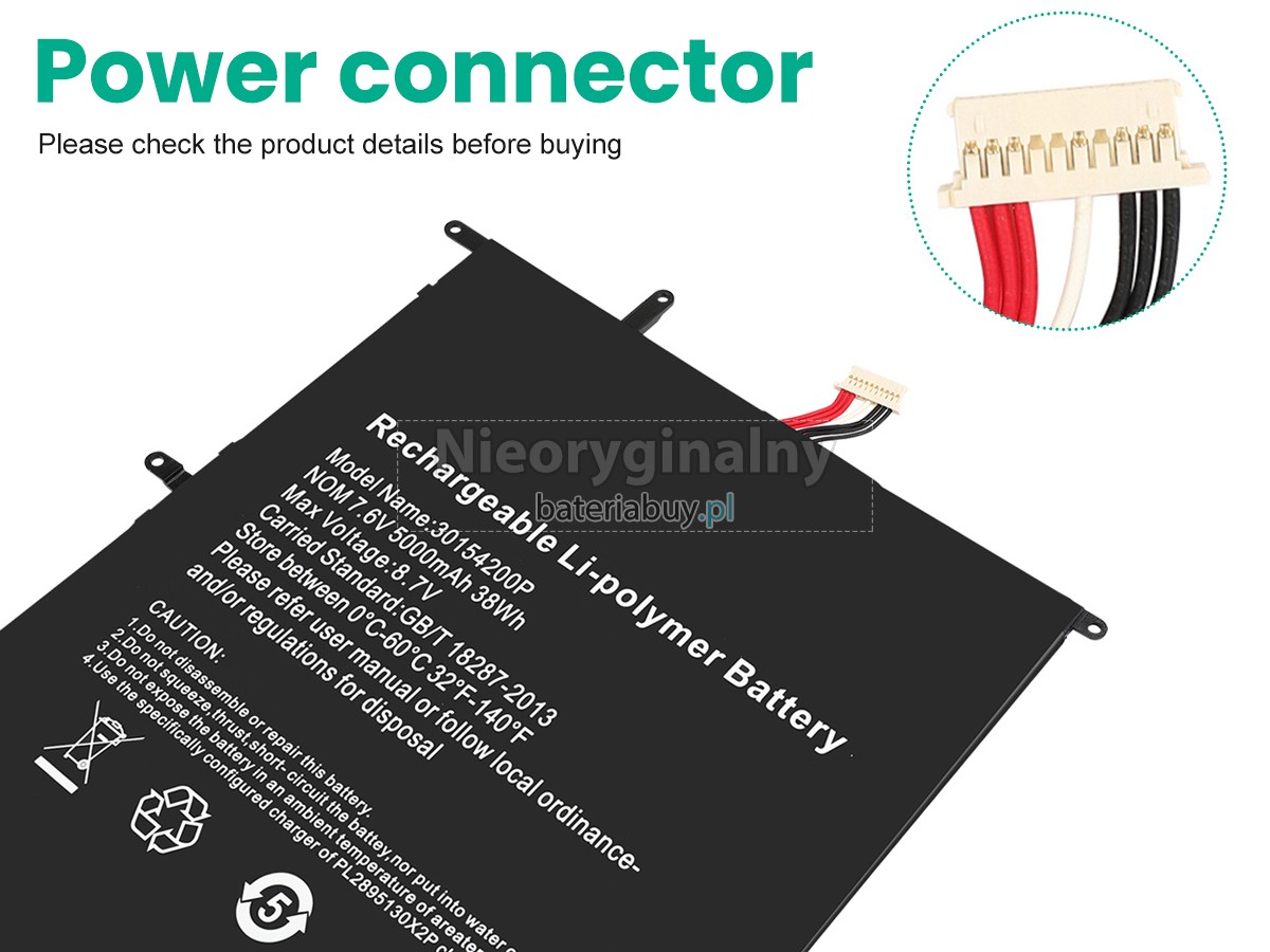 Teclast F7 PLUS bateria