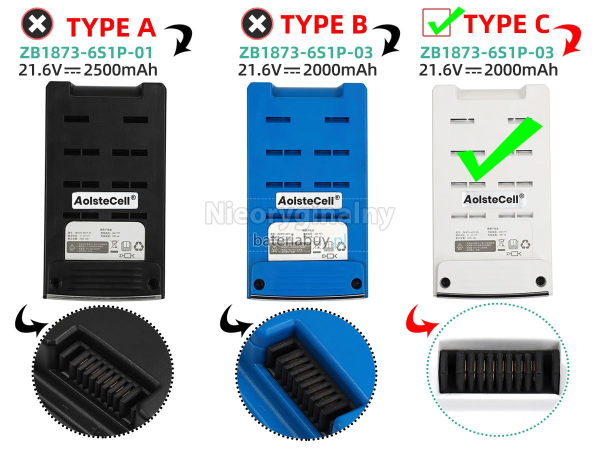Tineco ZB1873-6S1P-0 bateria